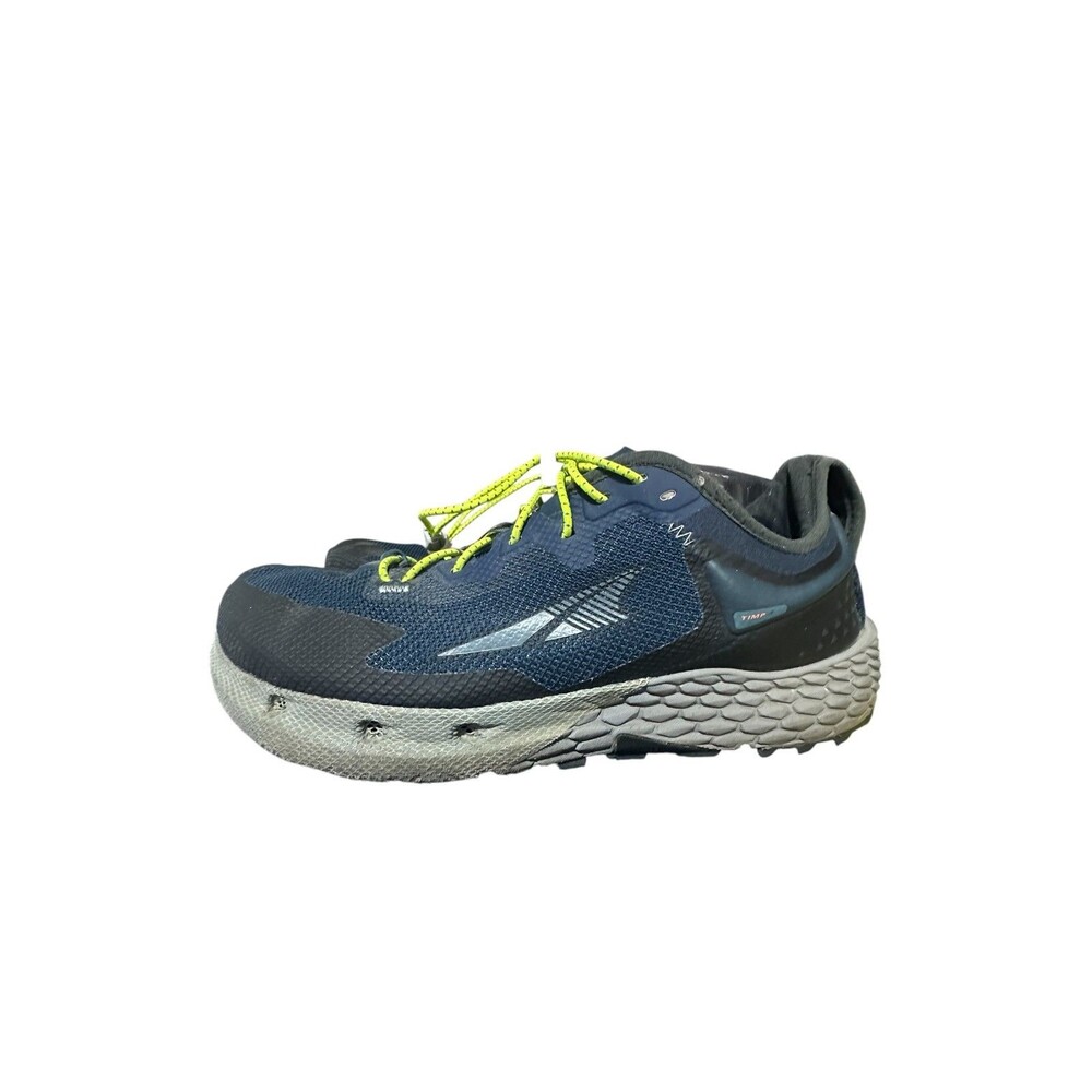 Altra Timp 4 Mens Trail Running Shoes Blue Yellow Sz 12 Athletic Sneaker Hiking